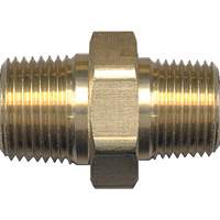 Hex Nipple, Brass, 3/4" x 1/2", NPT x NPT Par Equipment