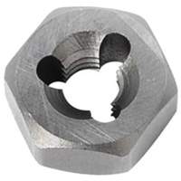 Hexagon Rethreading Bolt Die, 19/32" Dia., 1/4"-28 Thread, Chromium Steel Par Equipment