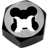 Hexagon Rethreading Bolt Die, 1" Dia., M6x1 Thread, Chromium Steel Par Equipment