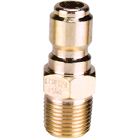 3/8" Male Plated Steel Quick Disconnect Plug Par Equipment