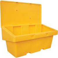 Contenants pour sel & sable SOS, Avec Moraillon, 72" x 36" x 36", 36 pi³, Jaune Par Equipment