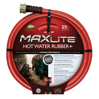 Hot Water Hose, Rubber, 5/8" dia. x 25' L NJ407 | Par Equipment