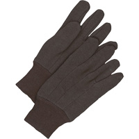 Classic Jersey Gloves, One Size, Brown, Unlined, Knit Wrist Par Equipment
