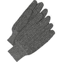 Classic Jersey Gloves, One Size, Salt & Pepper, Unlined, Knit Wrist NJC229 | Par Equipment