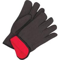 Classic Jersey Gloves, One Size, Black, Red Fleece, Slip-On Par Equipment