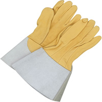 Gants de soudage &agrave; l'arc TIG en cuir de daim retourn&eacute; Gander Brand, Cuir fleur de daim, Taille 10 Par Equipment