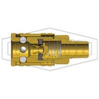 M-Series ARO Pneumatic Manual Coupler, 1/4" Par Equipment