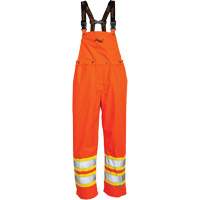 Journeyman&reg; 300D Bib Pants, Polyester, Large, High Visibility Orange Par Equipment