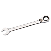 Reversible Combination Ratcheting Wrench, 12 Point, 8mm, Chrome Finish Par Equipment