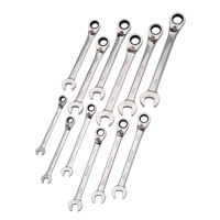 Reversible Wrench Set, Combination, 12 Pieces, Metric Par Equipment