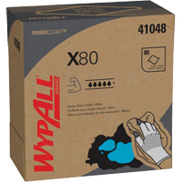 Chiffons à usage prolongé X80 WypAllMD, Robuste, 16-4/5" lo x 9" la NJJ027 | Par Equipment