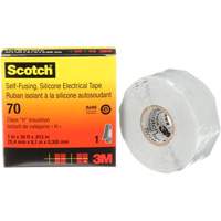 Scotch&reg; Self-Fusing Silicone Rubber Electrical Tape, 25.4 mm (1") x 9 m (30'), Grey, 12 mils Par Equipment