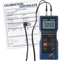 Thickness Gauge with ISO Certificate, Digital Display, Ultrasound, 0.05" to 7.9" (1.5 mm to 200 mm) Range NJW234 | Par Equipment