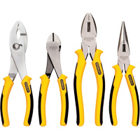 Bi-Material Pliers Set, 4 Pieces Par Equipment