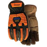 Drill Sergeant Impact Gloves, Large, Grain Leather Palm, Slip-On Cuff Par Equipment
