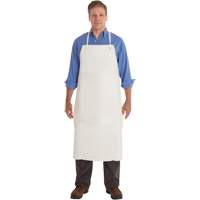 Tablier en PVC AlphaTec 56-101, PVC/Vinyle, Blanc, 33" la x 44" lo Par Equipment