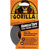 Duct Tape To-Go, 17 mils, Black, 25.4 mm (1") x 9.14 m (30') Par Equipment