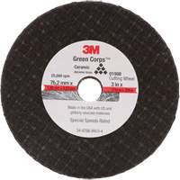 General-Purpose Cut-Off Wheel, 3" x 1/16", 3/8" Arbor, Type 27, Aluminum Oxide, 25000 RPM Par Equipment