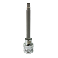 Long SAE Bit Socket, 7/32" x 3-5/8" L, 3/8" Drive Par Equipment
