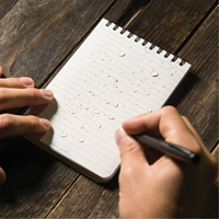 Pocket Top-Spiral Notebook, Soft Cover, Yellow, 100 Pages, 4" W x 6" L Par Equipment