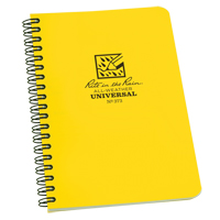 Side-Spiral Notebook, Soft Cover, Yellow, 64 Pages, 4-5/8" W x 7" L NKF440 | Par Equipment
