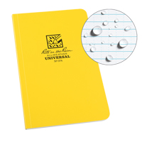 Field-Flex Bound Book, Soft Cover, Yellow, 128 Pages, 4-5/8" W x 7-1/4" L Par Equipment