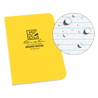 Memo Book, Soft Cover, Yellow, 112 Pages, 3-1/2" W x 5" L NKF442 | Par Equipment