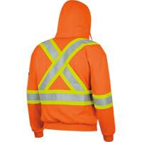 338SF Capuche &agrave; fermeture &eacute;clair ignifug&eacute;e, Hommes, T-Grand, Orange haute visibilit&eacute;, 22 cal/cm² Par Equipment