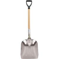 Scoop Shovel, Wood, Aluminum Blade, D-Grip Handle, 24-1/2" Length NM985 | Par Equipment