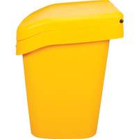 Salt & Sand Storage Bins, With Hasp, 21" x 27" x 26", 4.24 cu. ft., Yellow Par Equipment