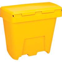 Salt & Sand Storage Bins, With Hasp, 21" x 27" x 26", 4.24 cu. ft., Yellow Par Equipment