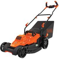 Lawn Mower with Comfort Grip Handle, Push Walk-Behind, Electric, 17" Cutting Width Par Equipment