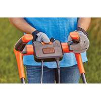 Lawn Mower with Comfort Grip Handle, Push Walk-Behind, Electric, 17" Cutting Width Par Equipment
