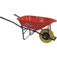 Big Wheel Contractor Wheelbarrow, 6 cu. ft., Steel Tray NO835 | Par Equipment