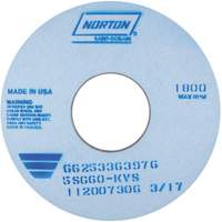 Tool Room Wheel, Type 01, Ceramic Alumina, 14" x 1" Par Equipment