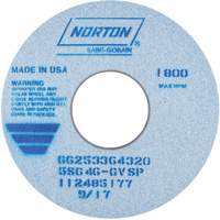 Tool Room Wheel, Type 01, Ceramic Alumina, 14" x 1-1/2" Par Equipment