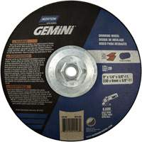 Meule soucoupes Gemini, 9" x 1/4", Arbre 5/8"-11, Oxyde d'aluminium, Type 28 Par Equipment