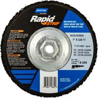Disques &agrave; moyeu d&eacute;port&eacute; non tiss&eacute;s pour d&eacute;capage rapide Bear-Tex, 7" dia., Grain Extra grossier, Carbure de silicium Par Equipment