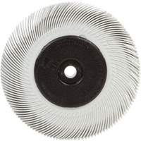 Brosse radiale en soies Scotch-Brite, C&eacute;ramique, Grain 120, 6" dia. Par Equipment