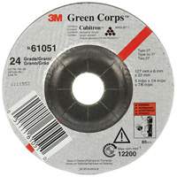 Meule flexible Green Corps, 5" x 1/4", Arbre 7/8", C&eacute;ramique, Type 1 Par Equipment