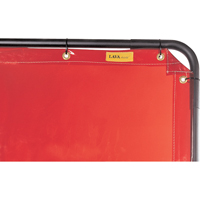 Lavashield™ Curtain, 92" x 68.5", High Transparency, Orange NT829 | Par Equipment