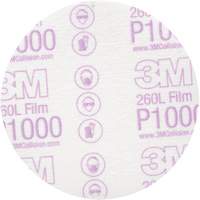 Hookit Finishing Film Disc, 5" Dia., P1000 Grit, Aluminum Oxide Par Equipment