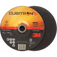 Cut-Off Wheels - CubitronII, 7" x 0.09", 7/8" Arbor, Type 27, Ceramic, 8500 RPM Par Equipment