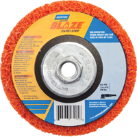 Disque &agrave; moyeu d&eacute;port&eacute; 4-1/2" non tiss&eacute; Blaze Rapid Strip, 4-1/2" dia., Grain Cors&eacute; Par Equipment