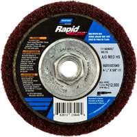 Meule abrasive non tiss&eacute;e &agrave; moyeu d&eacute;port&eacute; Rapid Blend, 4-1/2" dia., Grain 150-180, Oxyde d'aluminium Par Equipment