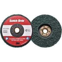 Disque extra coupe  Clean and Strip  XT Pro Scotch-Brite, 4-1/2" dia., Grain Extra grossier, Oxyde d'aluminium Par Equipment