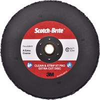Disque extra coupe  Clean and Strip  XT Pro Scotch-Brite, 7" dia., Grain Extra grossier, Oxyde d'aluminium Par Equipment