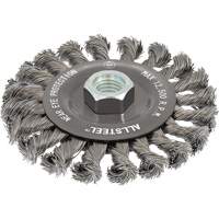 AllSteel Wire Brush, 4-1/2" Dia., 0.02" Fill, 5/8"-11 Arbor, Steel Par Equipment