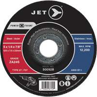 Meule Power-Xtreme ZA24S, 4-1/2" x 1/4", Arbre 7/8", Type 27 Par Equipment