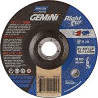 Gemini RightCut Right Angle Cut-Off Wheel, 6" x 0.045", 7/8" Arbor, Type 27/42, Aluminum Oxide, 10185 RPM Par Equipment